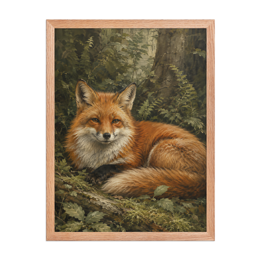 Fox Woodland Calm Framed Poster