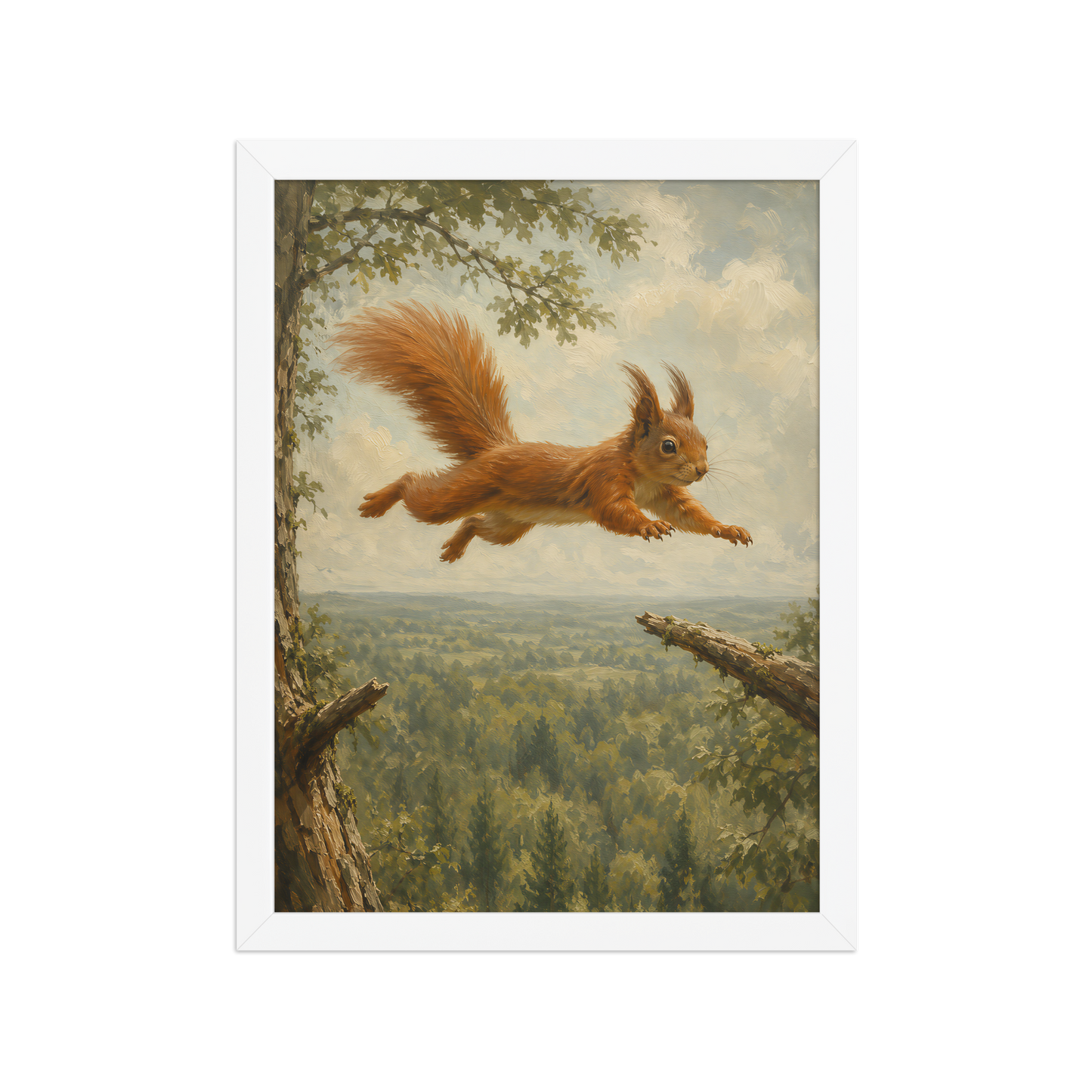 Squirrel Forest Freedom Framed Poster