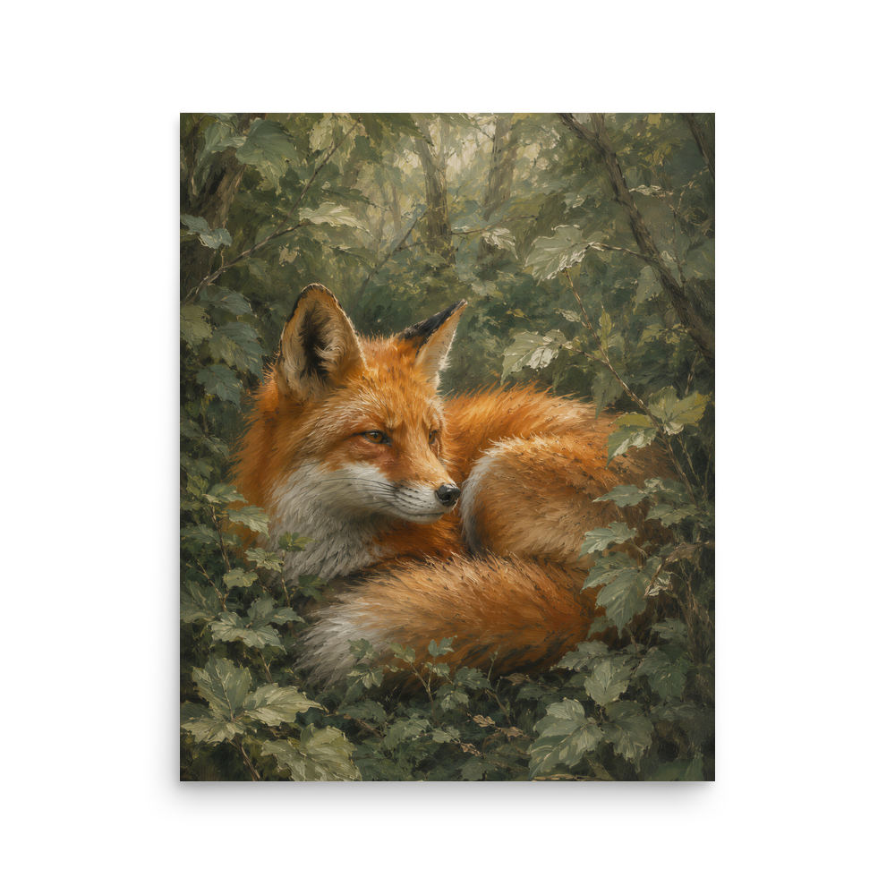 Fox Forest Calm Poster
