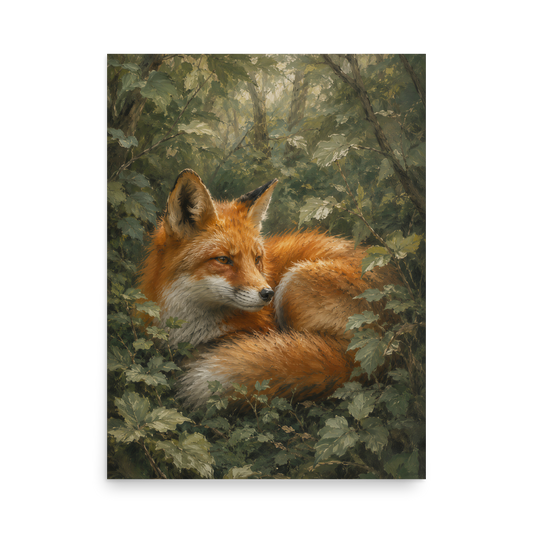 Fox Forest Calm Poster
