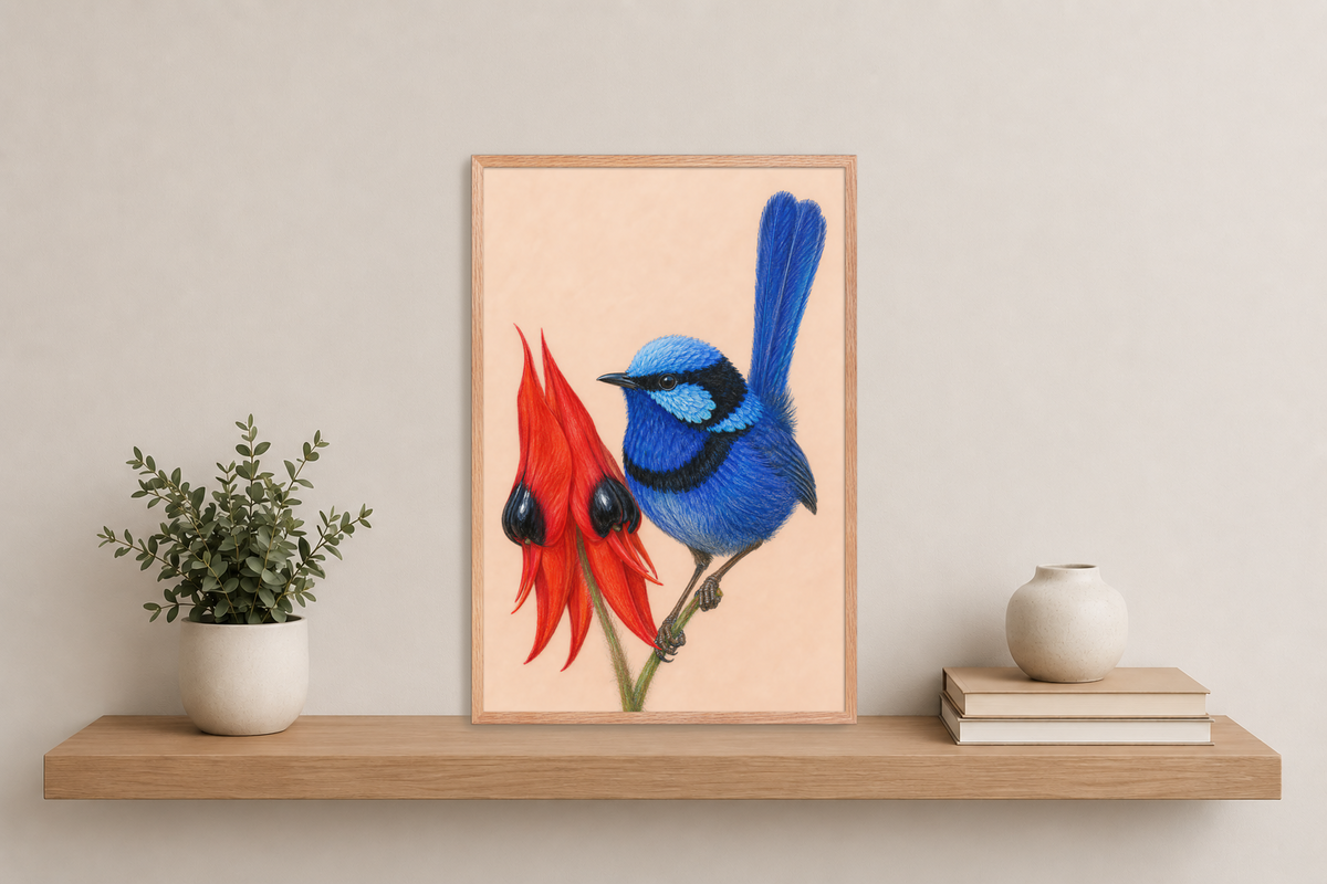 Framed on a Shelf