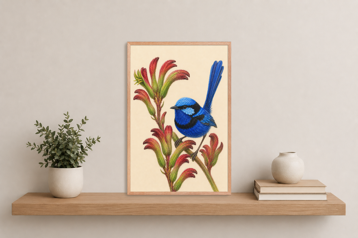 Framed on a Shelf