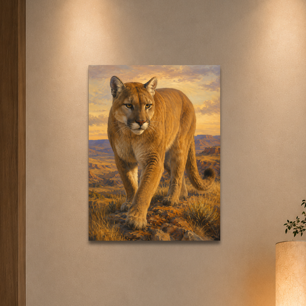 Mountain Lion Desert Pride Poster
