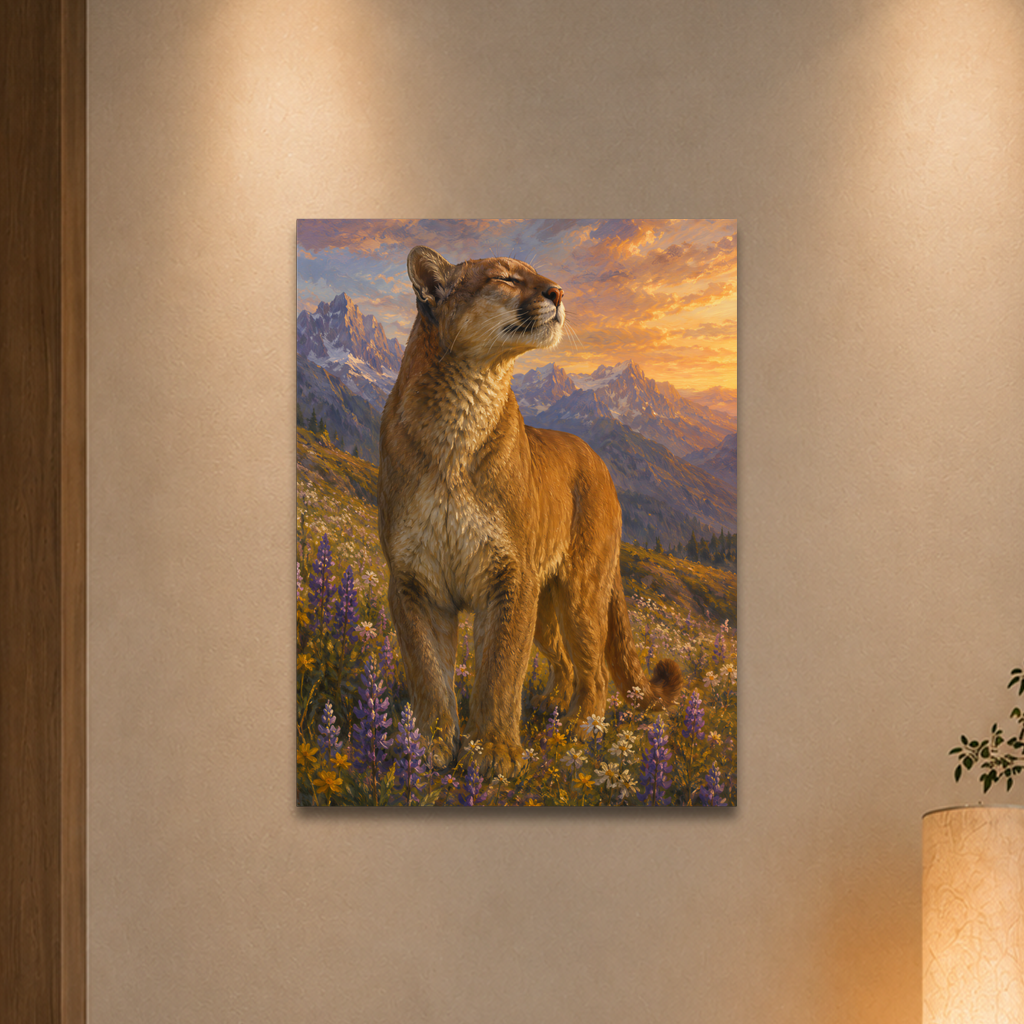 Mountain Lion Meadow Pride Poster