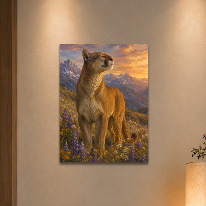 Mountain Lion Meadow Pride Poster