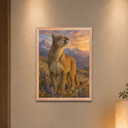 Mountain Lion Meadow Pride Framed Poster