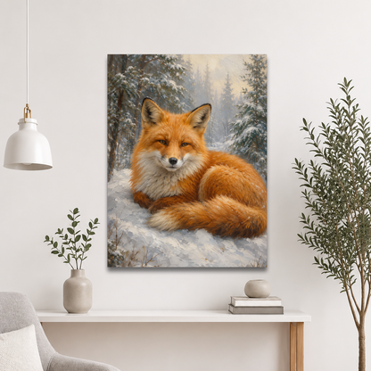 Fox Winter Calm Poster