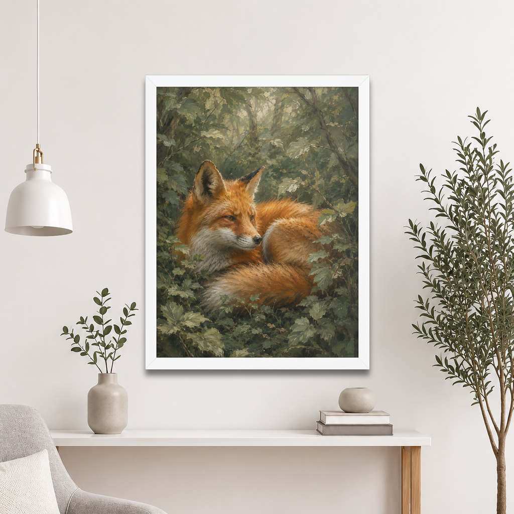 Fox Forest Calm Framed Poster