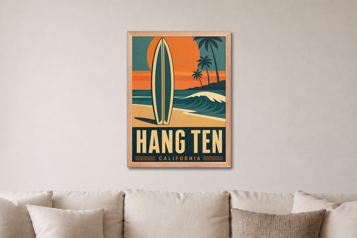 Framed Retro Living Room
