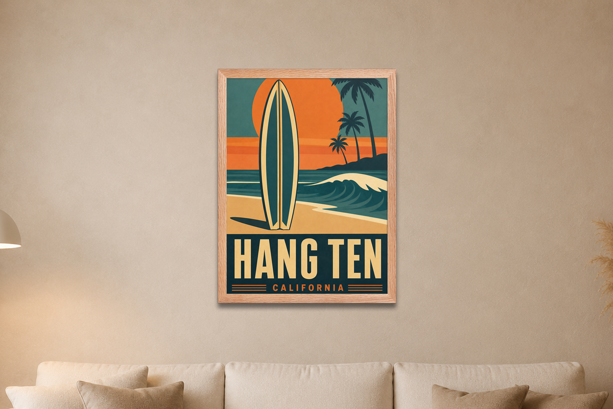 Framed Coastal Bedroom