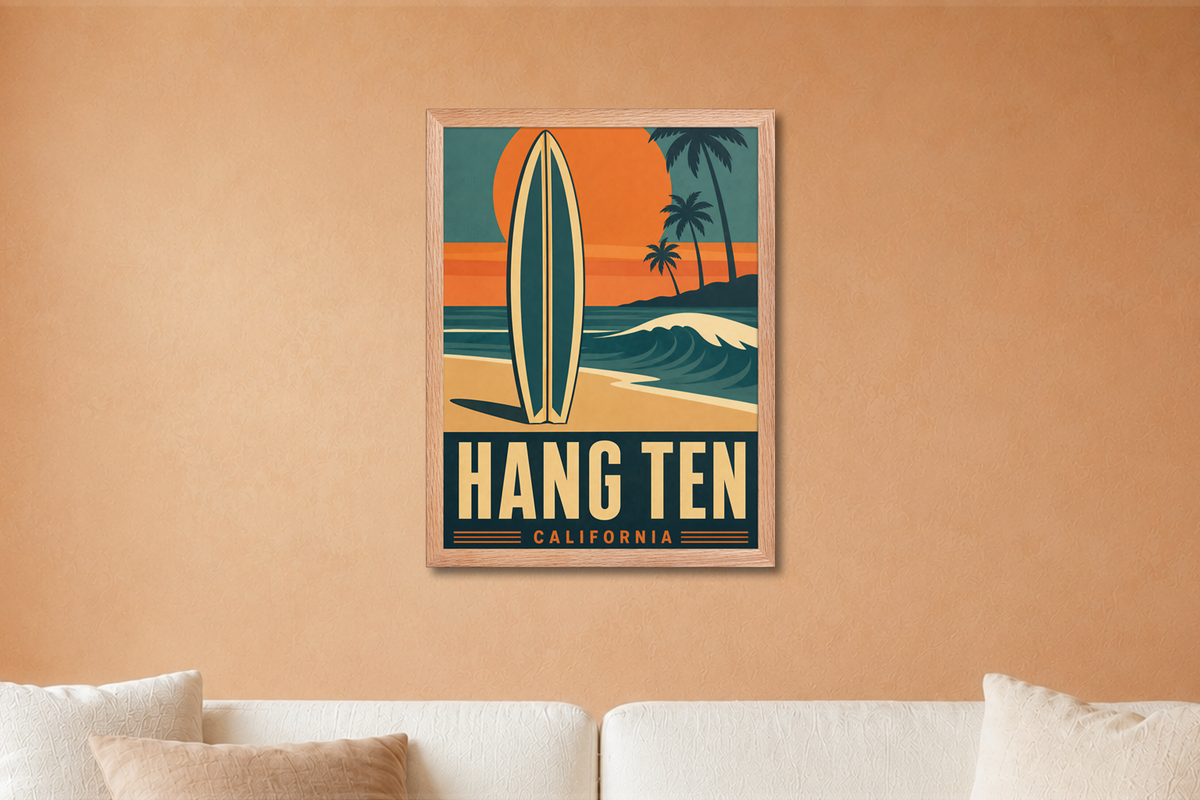Framed Surf Shop Wall