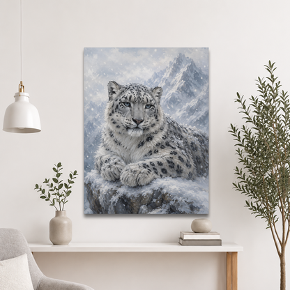 Snow Leopard Calm Poster