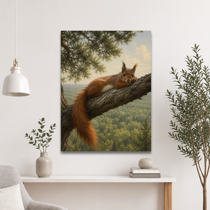 Squirrel Canopy Calm Poster
