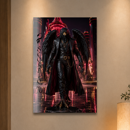 Scorpio man black eagle zodiac poster