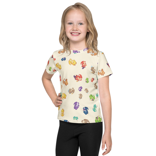 Kids graphic t-shirt all-over print design