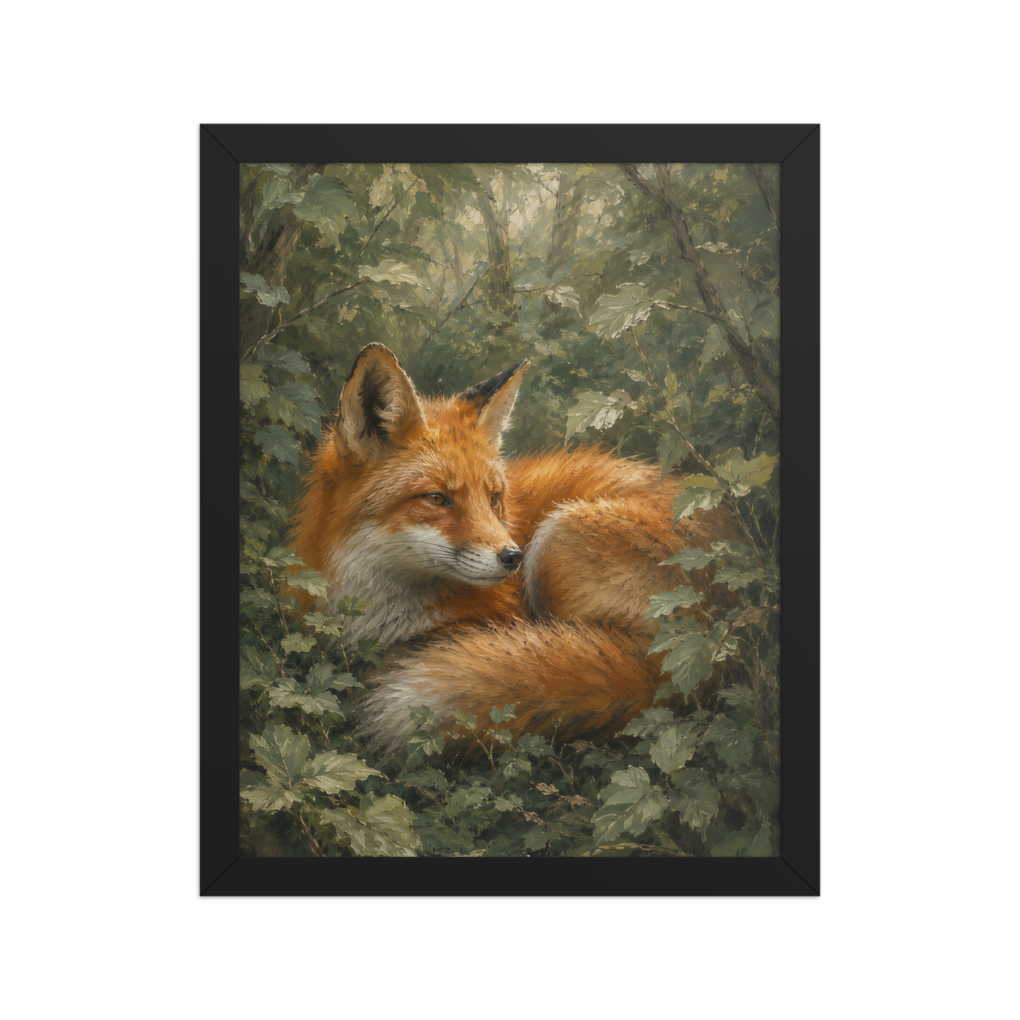 Fox Forest Calm Framed Poster