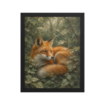 Fox Forest Calm Framed Poster