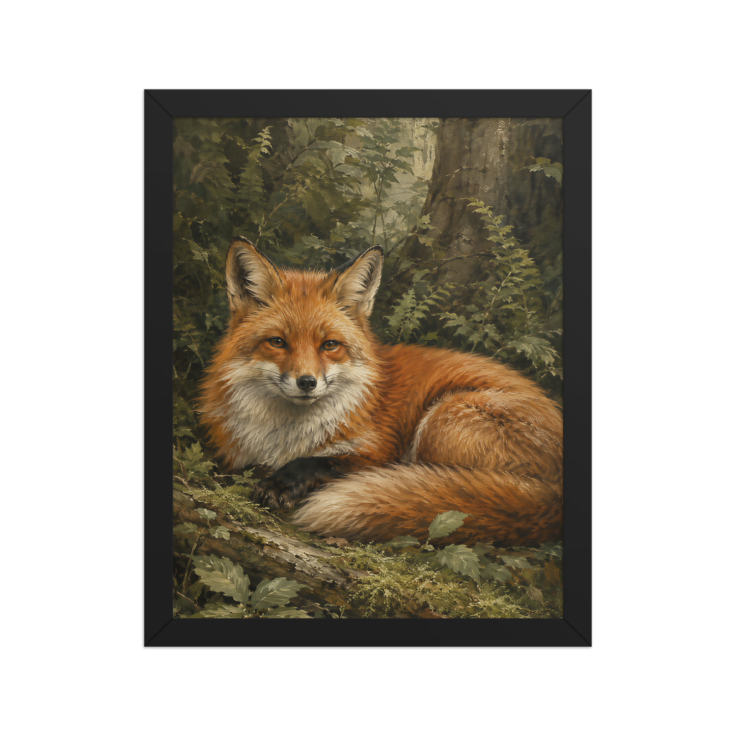 Fox Woodland Calm Framed Poster