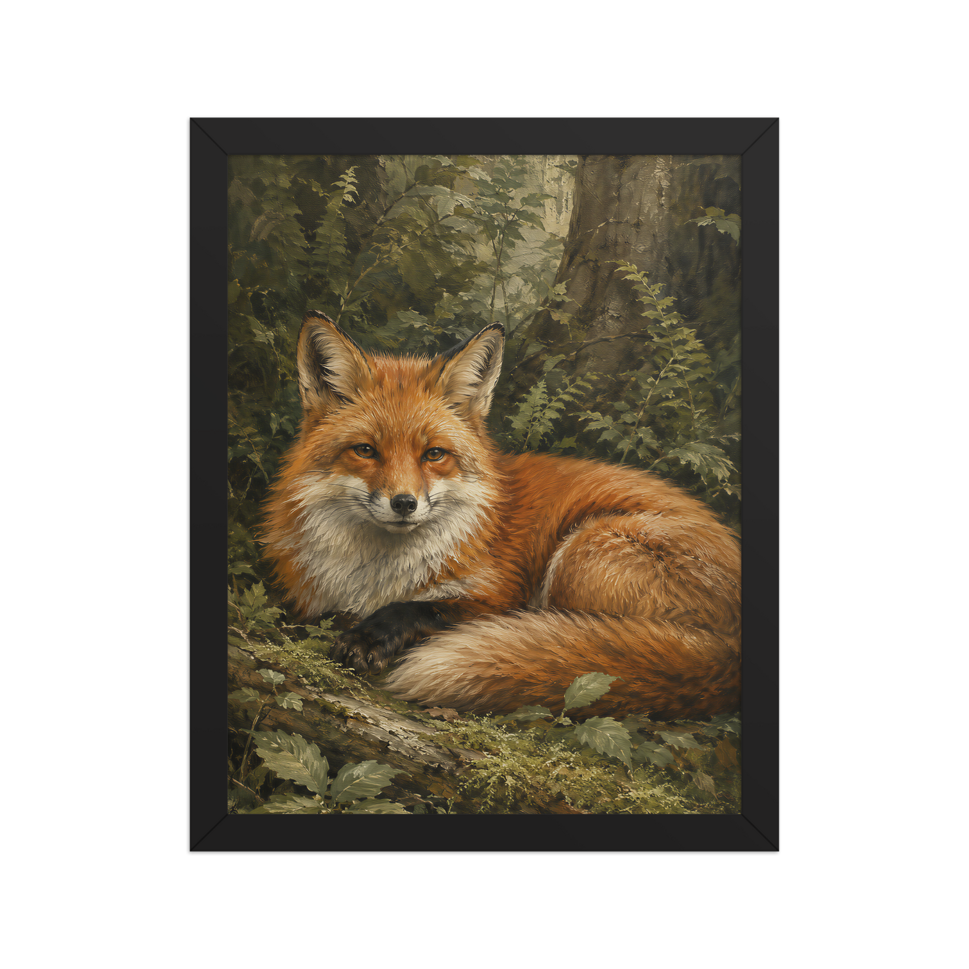 Fox Woodland Calm Framed Poster