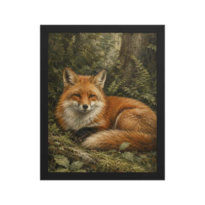 Fox Woodland Calm Framed Poster