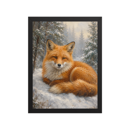 Fox Winter Calm Framed Poster