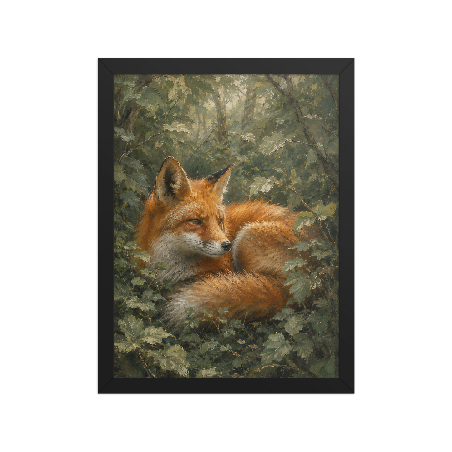 Fox Forest Calm Framed Poster