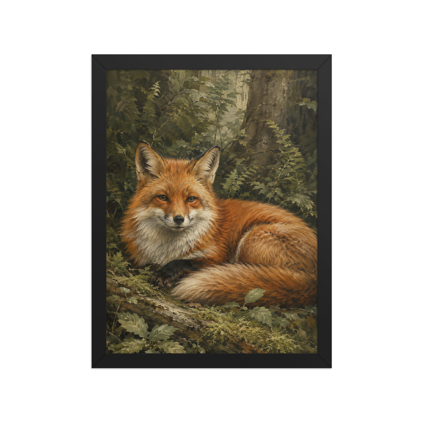 Fox Woodland Calm Framed Poster