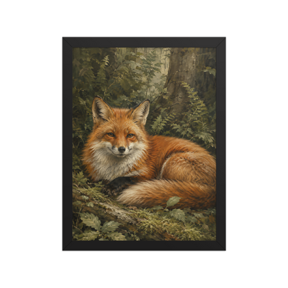 Fox Woodland Calm Framed Poster