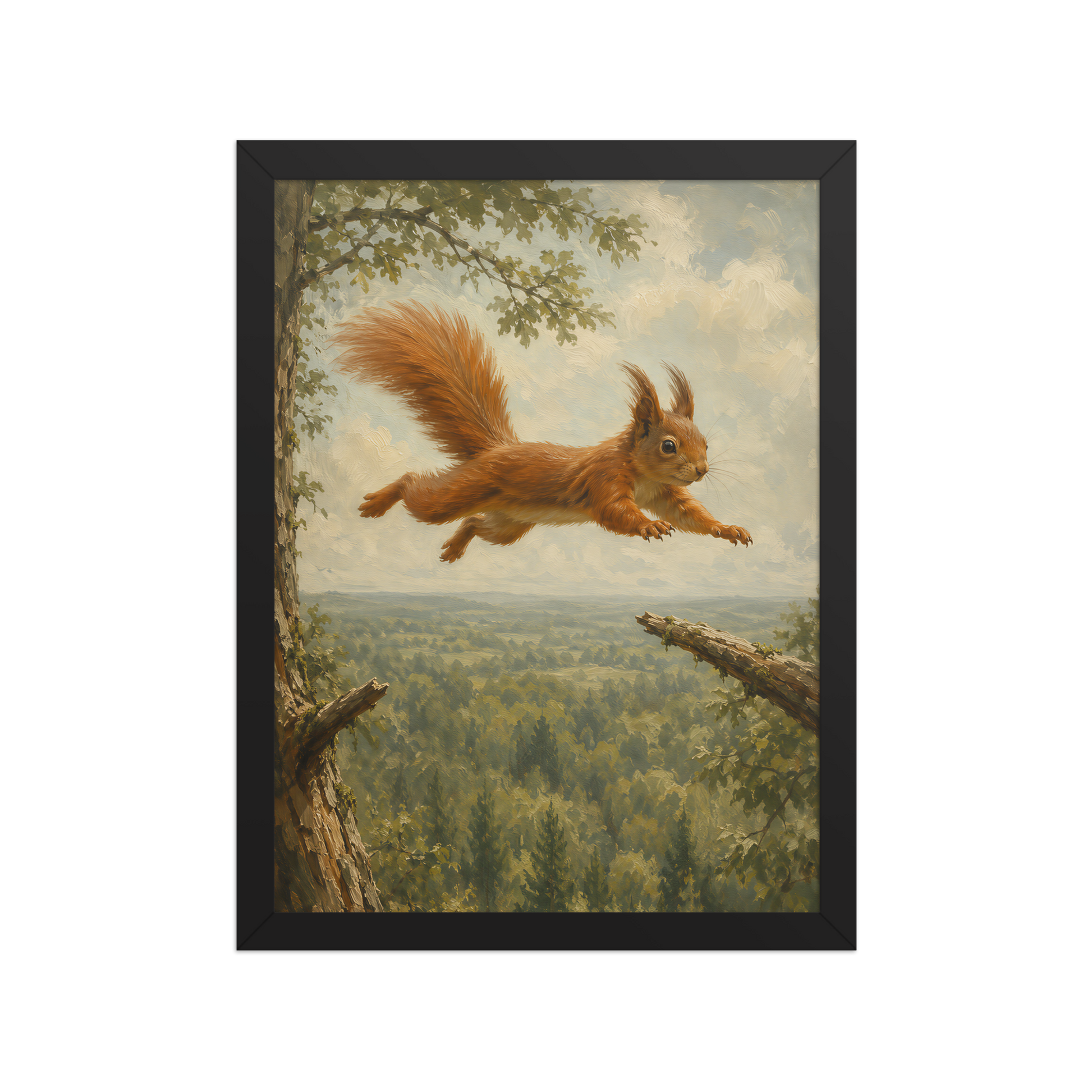 Squirrel Forest Freedom Framed Poster