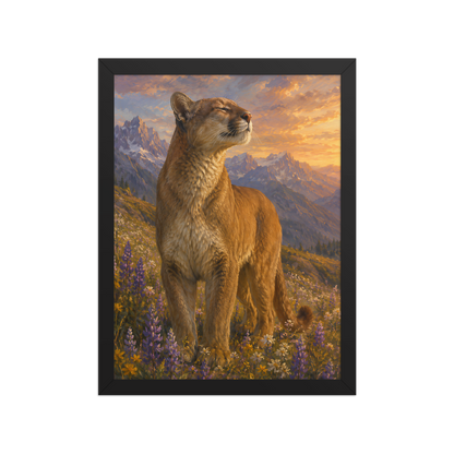 Mountain Lion Meadow Pride Framed Poster