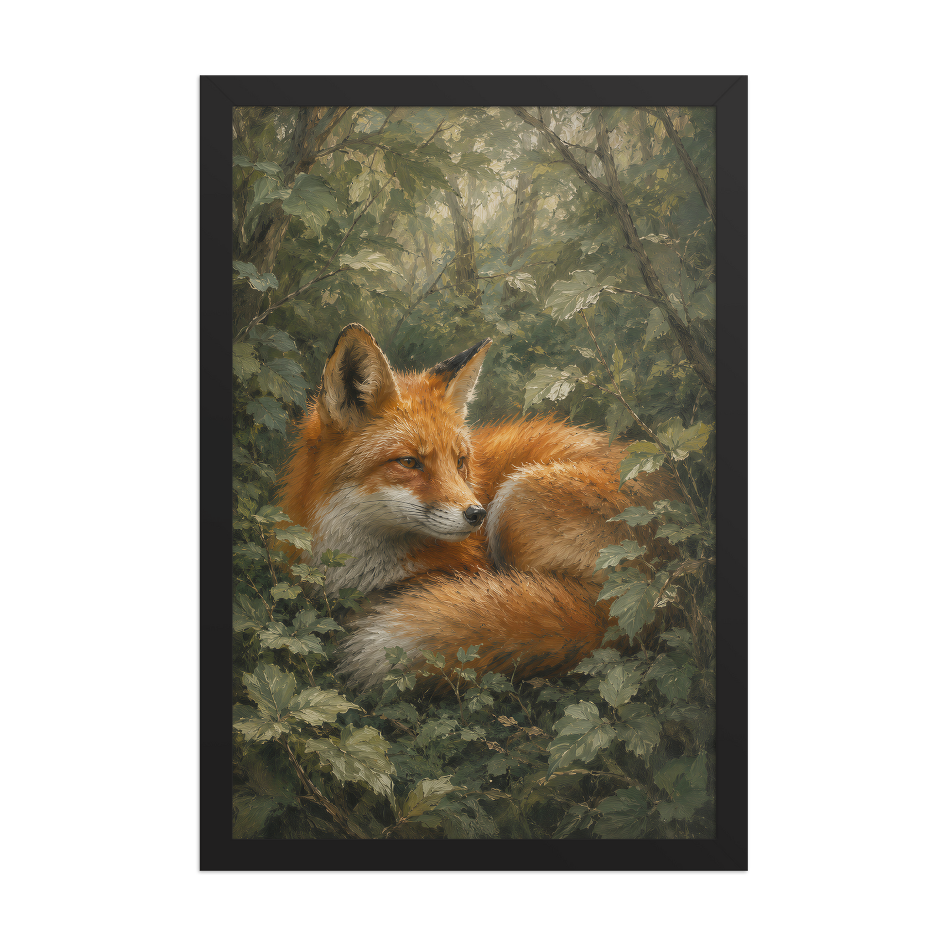 Fox Forest Calm Framed Poster