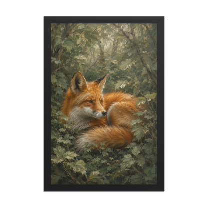 Fox Forest Calm Framed Poster