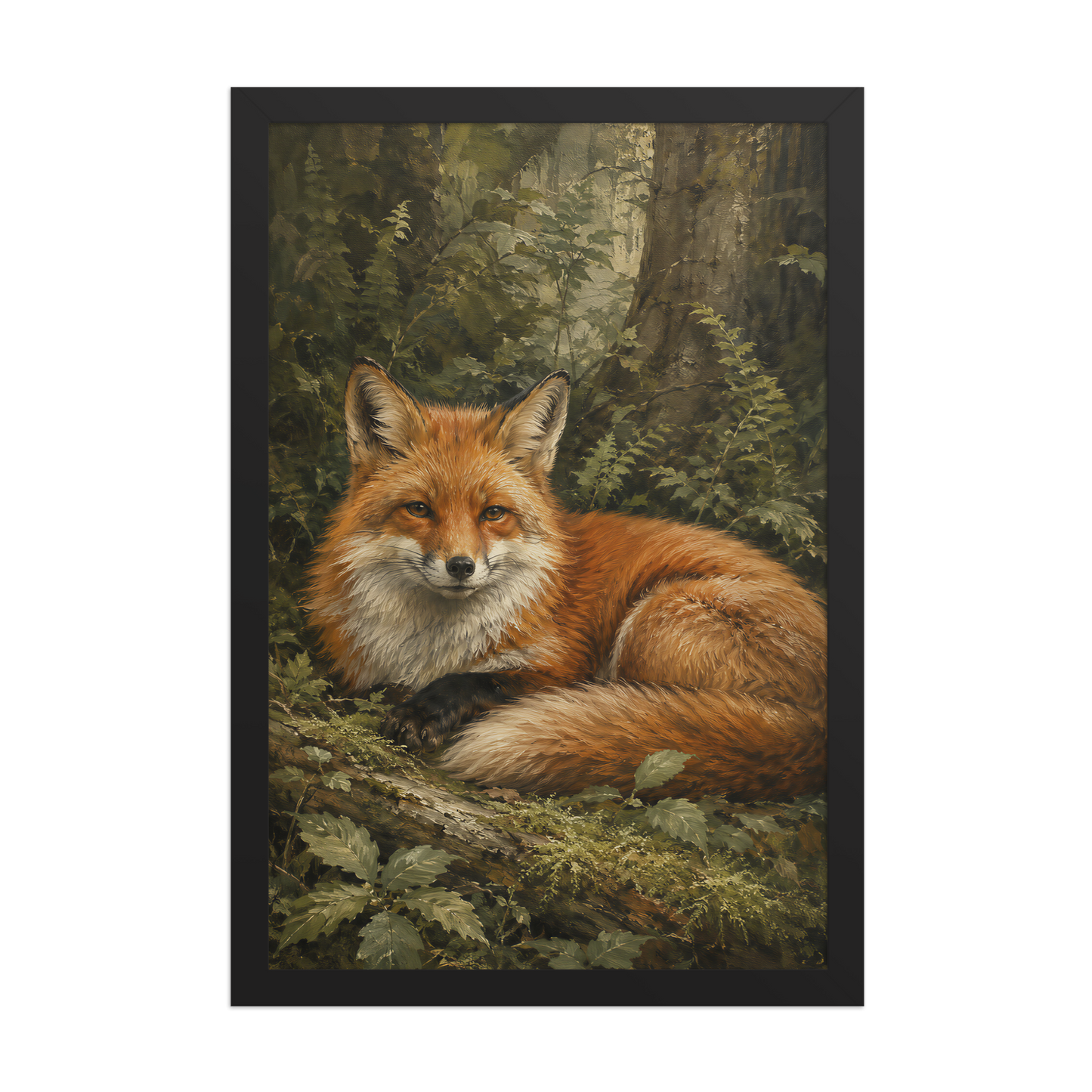 Fox Woodland Calm Framed Poster