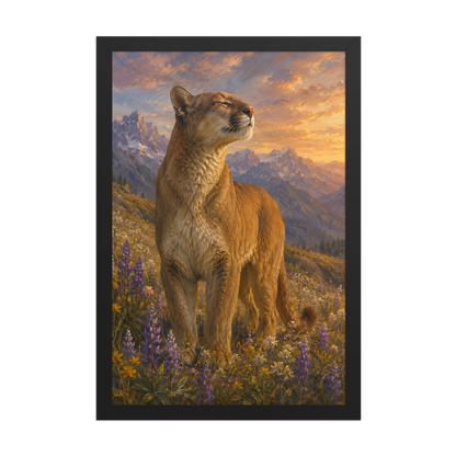 Mountain Lion Meadow Pride Framed Poster