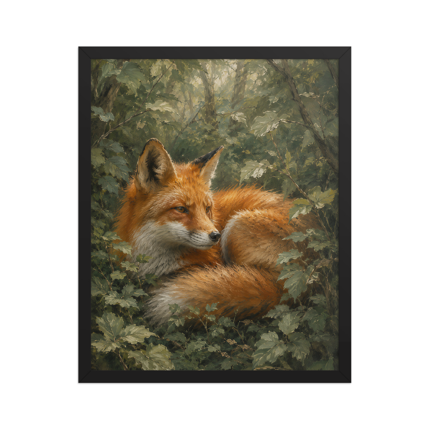 Fox Forest Calm Framed Poster