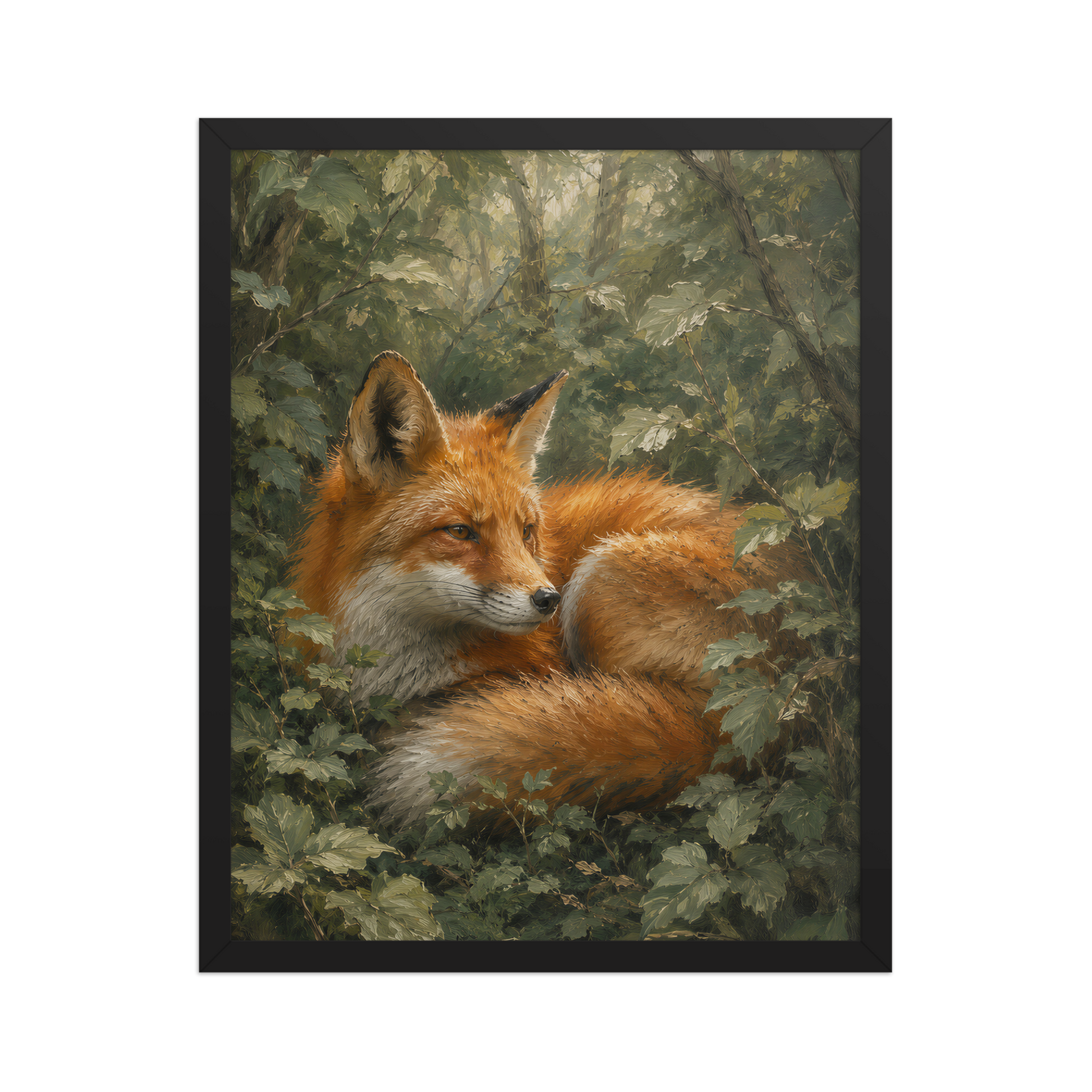 Fox Forest Calm Framed Poster
