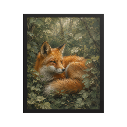 Fox Forest Calm Framed Poster