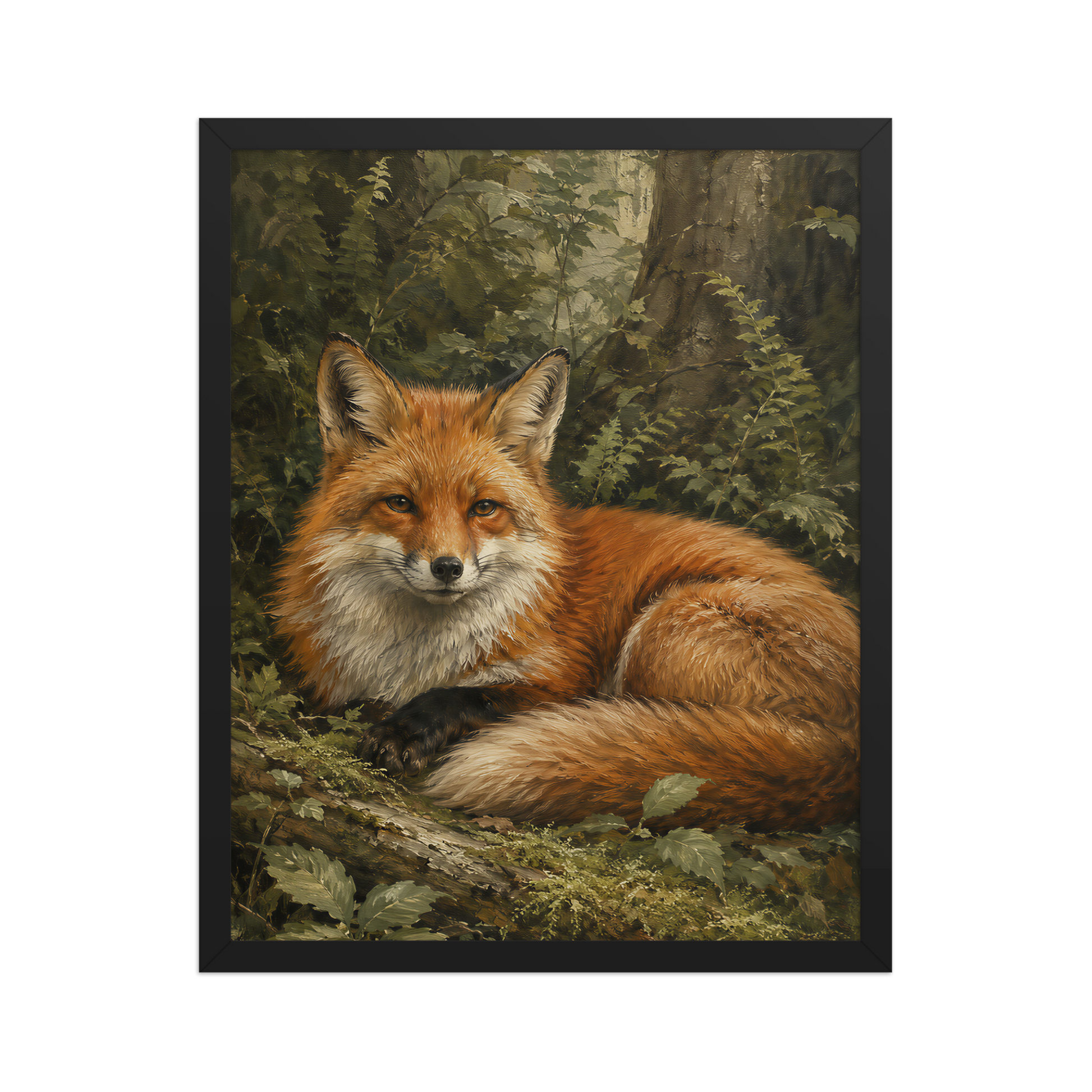 Fox Woodland Calm Framed Poster