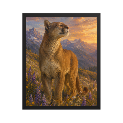 Mountain Lion Meadow Pride Framed Poster