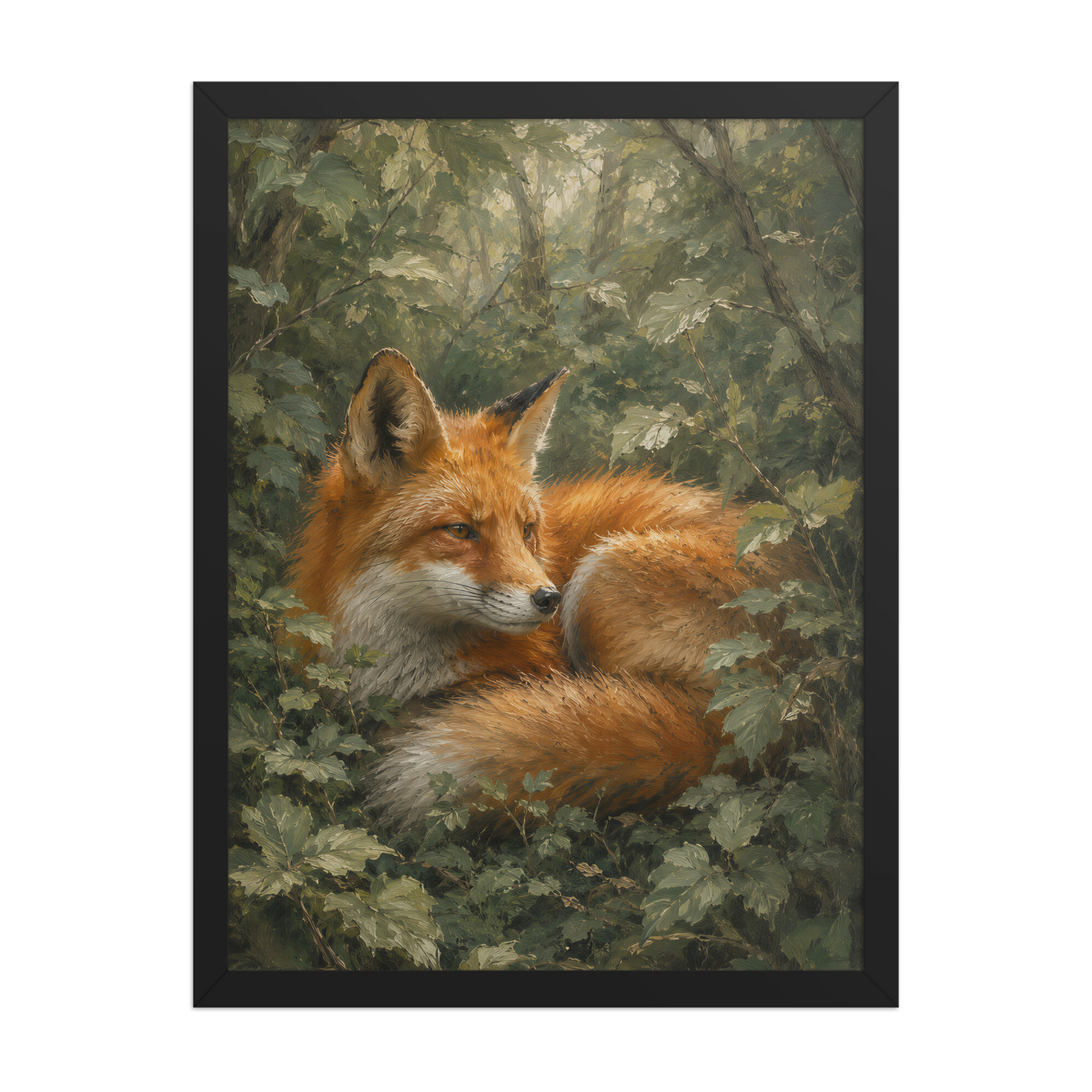 Fox Forest Calm Framed Poster