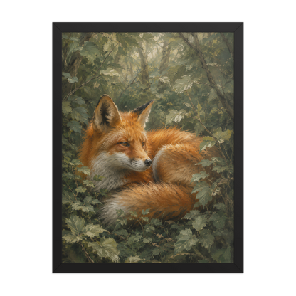 Fox Forest Calm Framed Poster