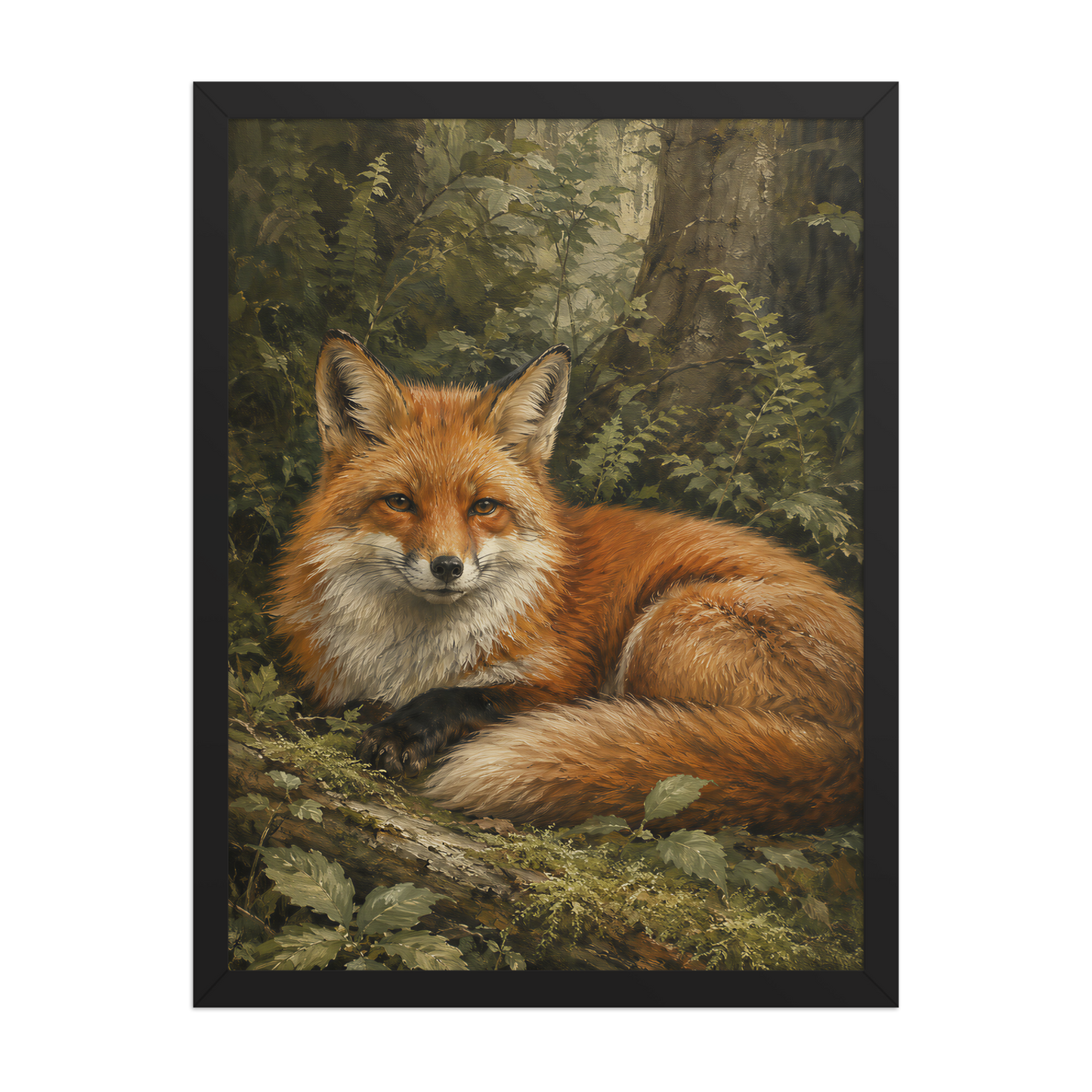 Fox Woodland Calm Framed Poster