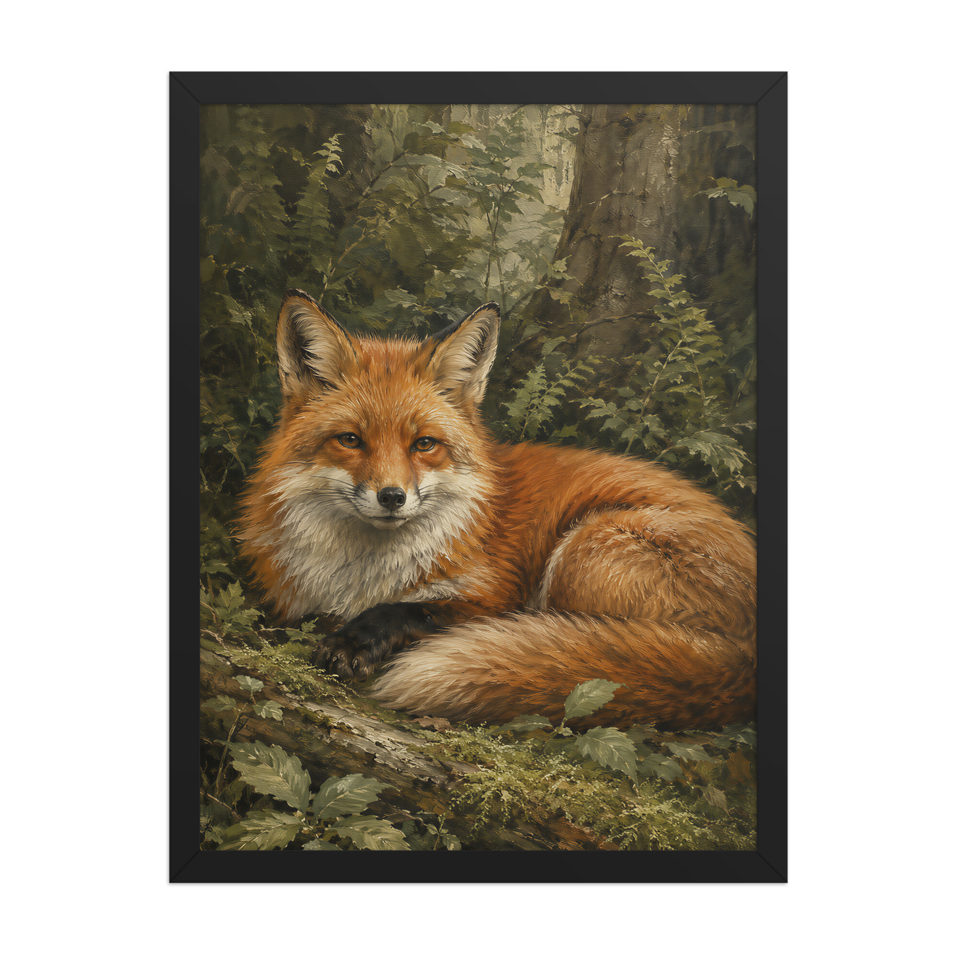 Fox Woodland Calm Framed Poster