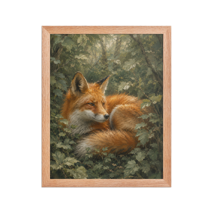 Fox Forest Calm Framed Poster