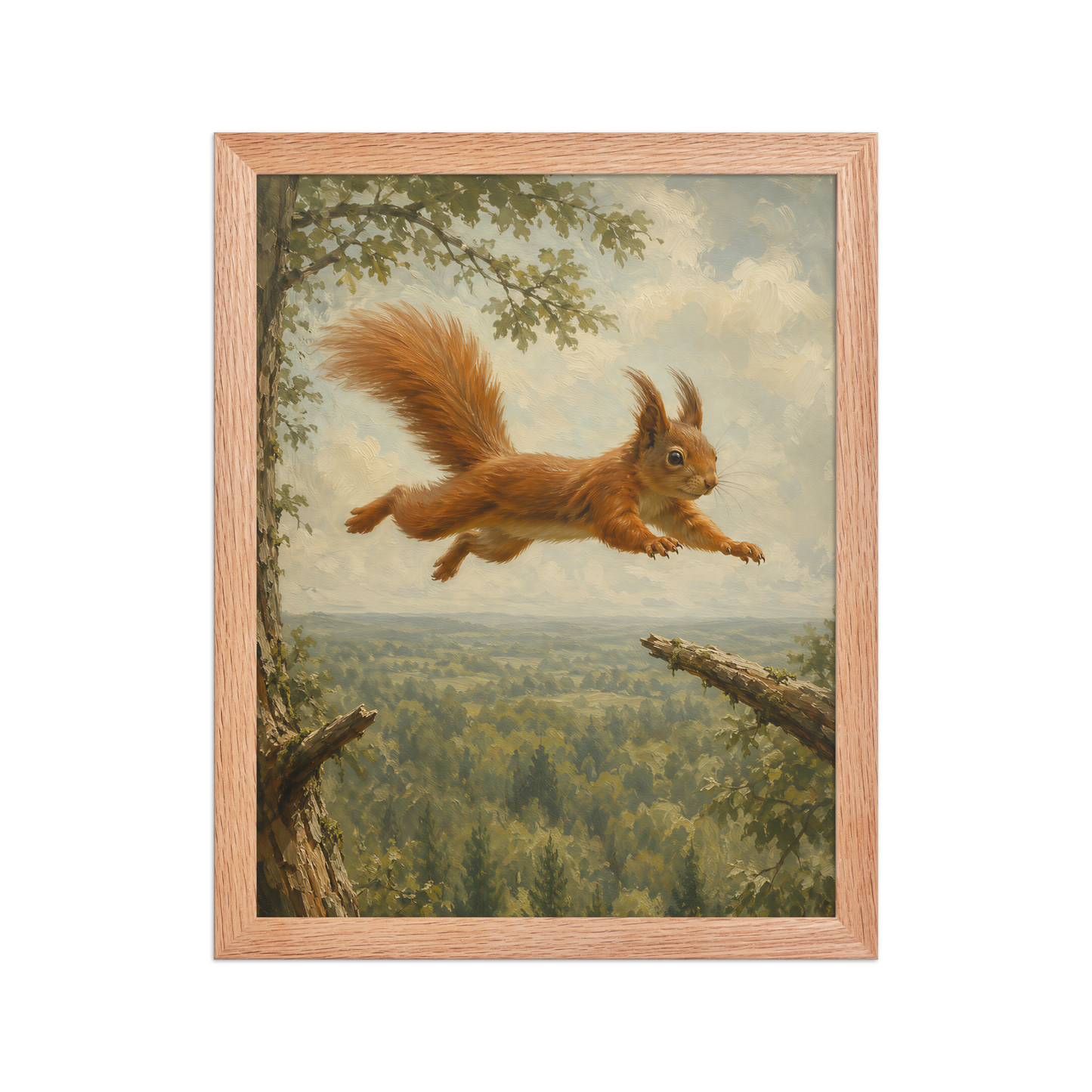 Squirrel Forest Freedom Framed Poster
