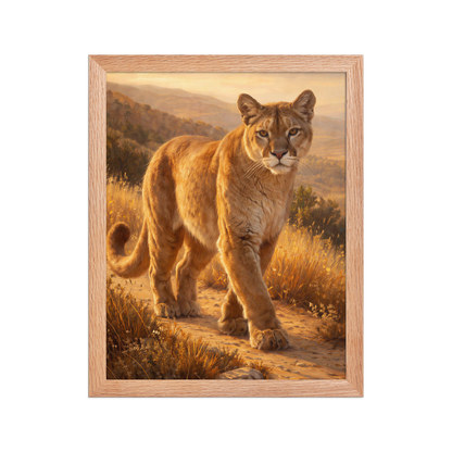 Mountain Lion Pride Framed Poster