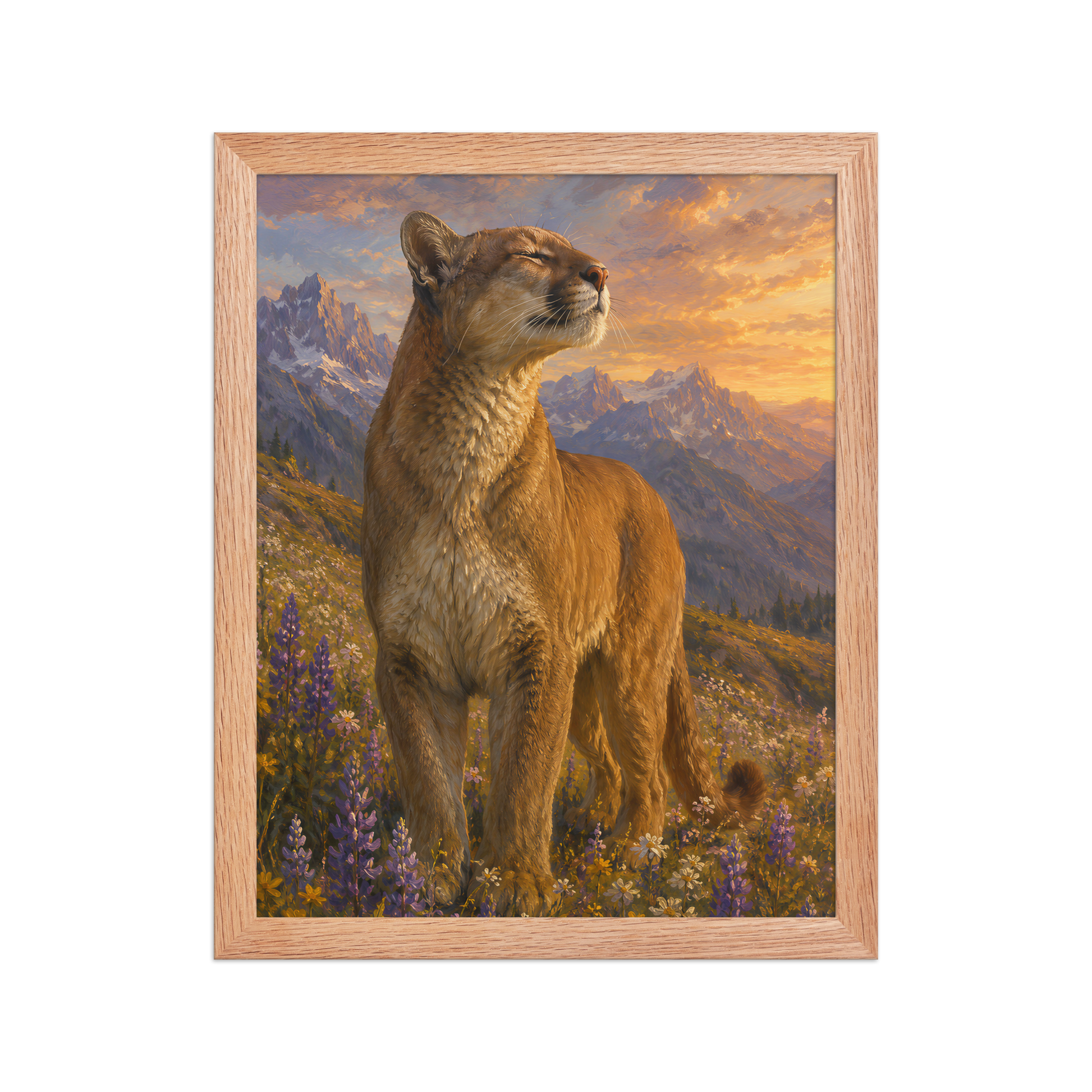 Mountain Lion Meadow Pride Framed Poster