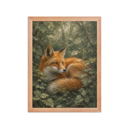 Fox Forest Calm Framed Poster