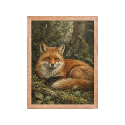 Fox Woodland Calm Framed Poster