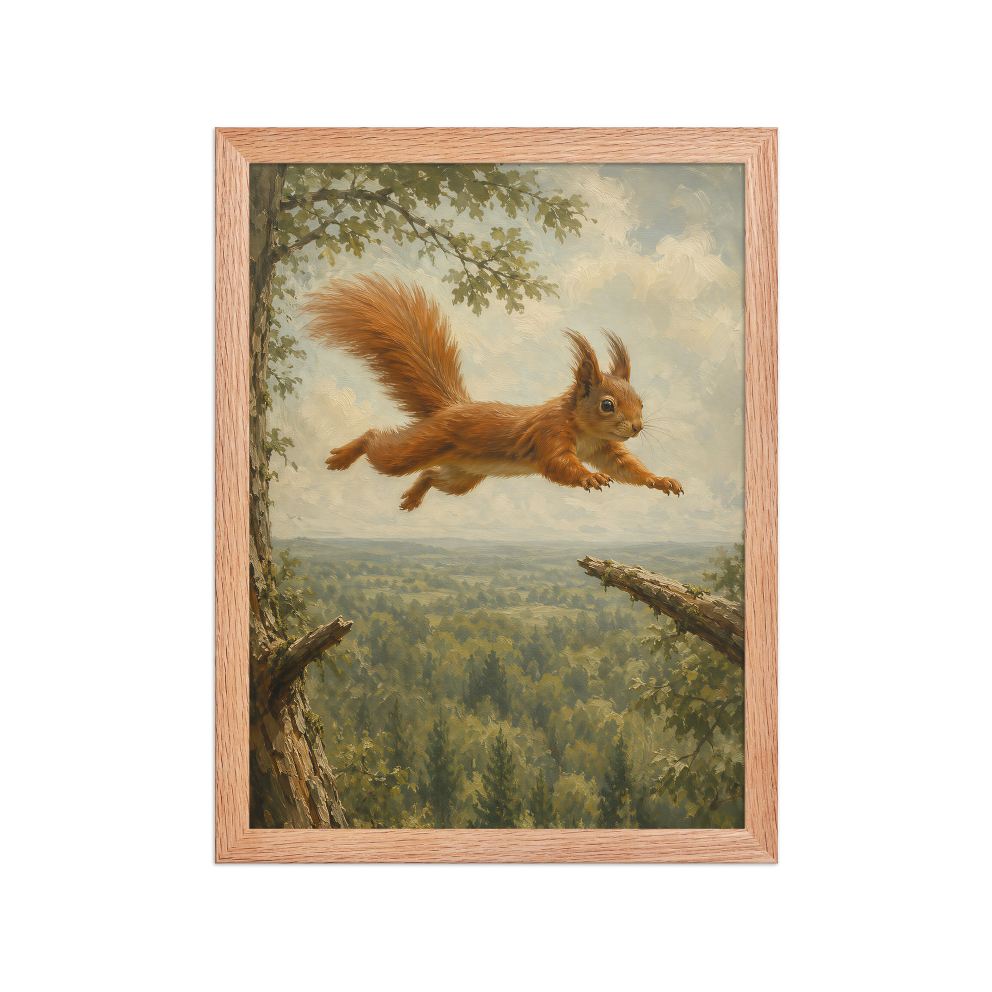Squirrel Forest Freedom Framed Poster